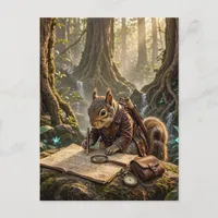 Cute Squirrel Explorer Postcard