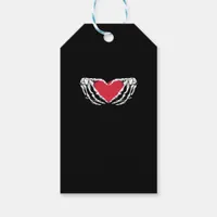 Cool Classic Funny Skeleton Hands Heart - Valentin Gift Tags
