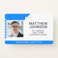 Business Employee Photo Name Template ID Badge