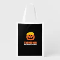 Halloween Trumpkin V2 Grocery Bag