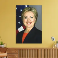 Hillary Clinton First Lady & Secretary of State Canvas Print