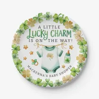 Lucky Charm Irish Baby Shower Party Plates