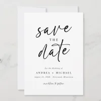 Save the Date Cards Modern Minimalist Fun