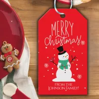 Snowman Christmas Gift Tags