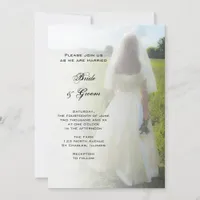 Farm Bride Wedding Invitation