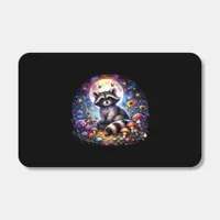 Whimsigoth Raccoon By Moonlight, Cute Colorful Fan Matchboxes