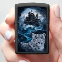 Snow Leopard's Winter Castle Zippo Lighter