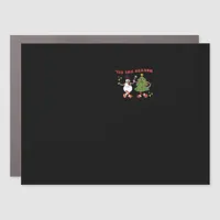 Tis The Season Christmas Tree Pals Classic Trendy  Car Magnet