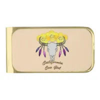 California Boho Cowgirl Gold Finish Money Clip