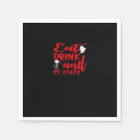 Eat Drink And Be Scary Cool Casual Napkins