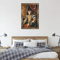 Renaissance portrait monkey king canvas print