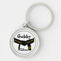 Martial Arts 3rd Degree Black Belt Keychain