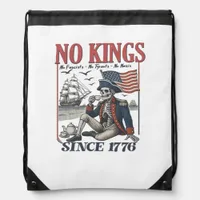 Retro No Kings Since 1776 Rejecting Kings Classic  Drawstring Bag