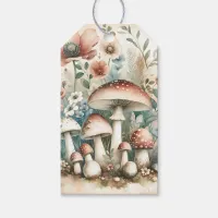 Cottage Core | Vintage Mushrooms and Flowers  Gift Tags