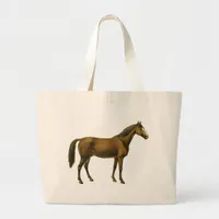 Vintage Horse Large Tote Bag