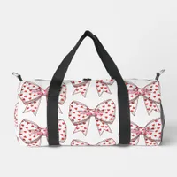 Bow Heart Name Matching Newborn Hospital  Duffle Bag