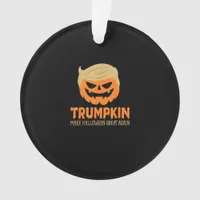 Trumpkin Make Halloween Great Again Jack O Lantern Ornament