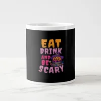 Halloween Pumpkin Eat Drink Be Scary Giant Coffee Mug