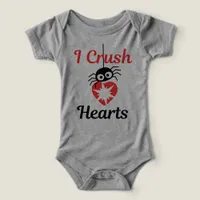 Valentine's I Crush Hearts cute spider | Infant T-shirt