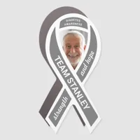 Diabetes Awareness Photo Gray Support Ribbon Car Magnet