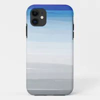 Blue, White and Gray Watercolor iPhone 11 Case