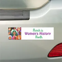 March is Women's History Month Car Magnet