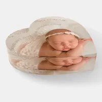 In Our Lives, In Our Hearts New Baby Paperweight
