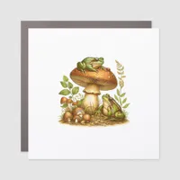 Aesthetic Frog Mushroom Cottagecore Goblincore Car Magnet