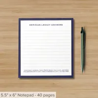 Simple Lined Business Notepad