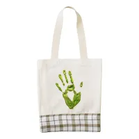 Glowing Ghoul Handprint Zazzle HEART Tote Bag