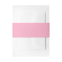 Pink Invitation Belly Band