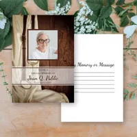 Horse Bit and Satin Share Memory Funeral Memorial Note Card