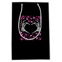 Skeleton Hand Heart Valentines Day Funny Viral Medium Gift Bag