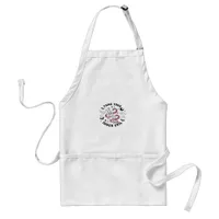 Skeleton Hand Making Heart  Adult Apron