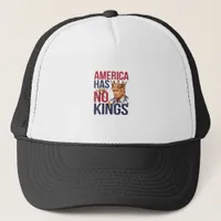 No Kings In America Funny America Has No King Poli Trucker Hat