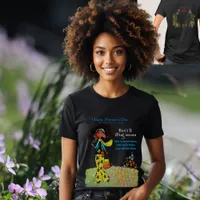 Happy Women's Day Strong Women Quote Black Double T-Shirt