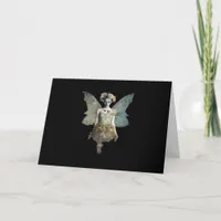 Whimsigoth Zombie Fairy Old Timey Gothic Moody Art Card