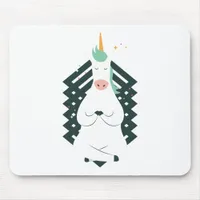 Unicorn in Yoga Pose Mouse Pad