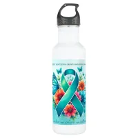 MG Awareness | Myasthenia Gravis Ribbon Stainless Steel Water Bottle