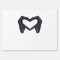 Skeleton Hands Forming A Heart  Sign
