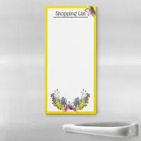 Floral Bouquet Fridge Shopping List Magnetic Notepad