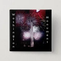 Washington Monument Fireworks Button