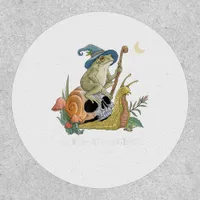 Cottagecore Aesthetic Witch Frog Snail Mushroom Go Patch