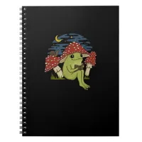Frog Mushroom Hat Reading Book - Cottagecore Gobli