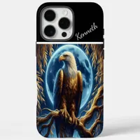 Golden Eagle Under Blue Moon iPhone 16 Pro Max Case