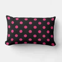 Paris Style Polka Dot Lumbar Throw Pillow