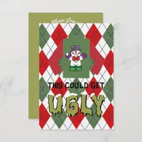 Ugly Sweater Christmas Party Invitation