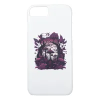 Mushroom Woods Whimsigoth Witchy Screenprint Desig iPhone 8/7 Case