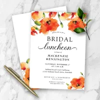 Golden Poppy Bridal Shower Luncheon Invitation