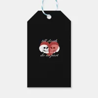 Till Death Do Us Part Skull Quote Classic Gift Tags